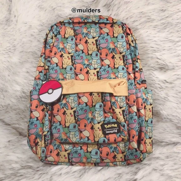 Loungefly Bags Nwt Loungefly Pokmon Pikachu Squirtle Bulbasaur Charmander Starter Backpack Poshmark